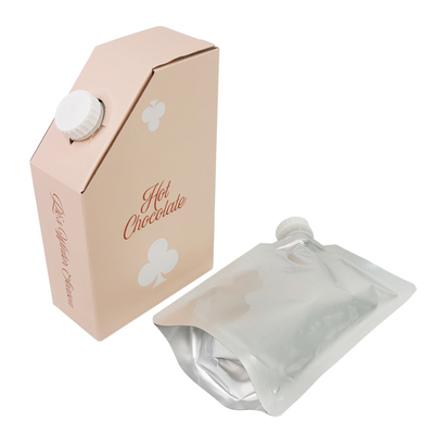 Özel 1L 1.5L 2 Litre 3L 5L 96OZ BIB TORBA Tek Kullanımlık Torba Kutuda ÇayMeyve Suyu Kahve Paket Servis Kağıt Kutu Ambalajı Dağıtıcı ile