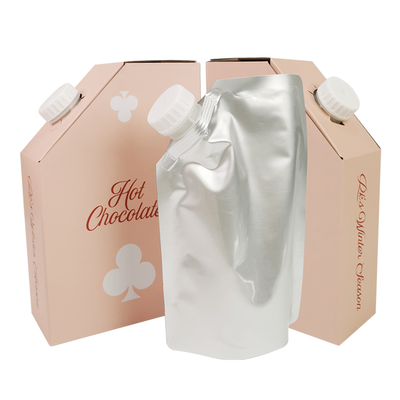 Özel 1L 1.5L 2 Litre 3L 5L 96OZ BIB TORBA Tek Kullanımlık Torba Kutuda ÇayMeyve Suyu Kahve Paket Servis Kağıt Kutu Ambalajı Dağıtıcı ile