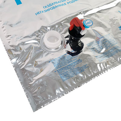 Özel Aseptik 3L 5L 10L 15L 20L Kahve Şarap Şurubu Su Liquid BIB Bag Vitop Valve ile Kutusu İçindeki Plastik Torba