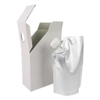 1L 3L 5L Kraft Kağıt Kahve Kutusu BIB Çanta Kahve Kutusunda Tek Kullanımlık Kahve Torbası Kutuda Valfli Sıvı Dağıtıcı
