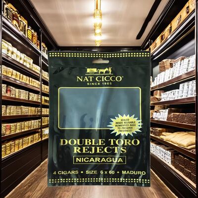 Küçük Sigara Nemlendirici Plastik Fermuar Torbaları Sigara Humidor Torbaları 0.09mm Kalınlığı Uzun süre tazelik için dayanıklı mühür