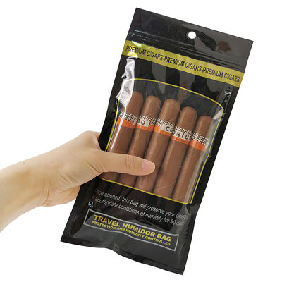 Orta Sigara Humidor Torbaları Sigara ve tazeliği korumak için depolama çözeltisi sağlayan 009mm malzemeden yapılmış Ziplock kapalı tasarlanmış