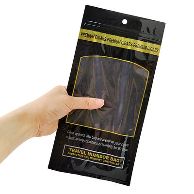 Orta Sigara Humidor Torbaları Sigara ve tazeliği korumak için depolama çözeltisi sağlayan 009mm malzemeden yapılmış Ziplock kapalı tasarlanmış