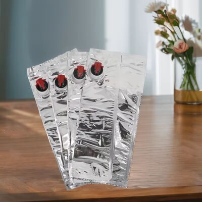 Spoutlu, Gıda Sınıfı Sıvı Ambalaj Uygulamaları İçin Uygun, Dokulu Yüzeyli Kutu İçinde Torba Plastik Kap