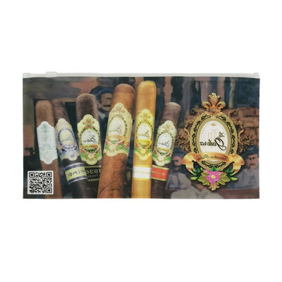 Nem tutma ve kolayca tekrar kapatılabilir erişim için tasarlanmış küçük plastik puro torbaları, puro nemlendirici plastik fermuarlı torbalar