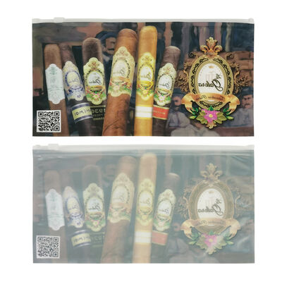 Nem tutma ve kolayca tekrar kapatılabilir erişim için tasarlanmış küçük plastik puro torbaları, puro nemlendirici plastik fermuarlı torbalar