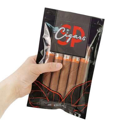 Ziplock Tasarımı Gıda derecesi TPU ve PE'yi içeren hafif ve kompakt puro humidor torbaları dayanıklı ve puro depolamasını sağlar