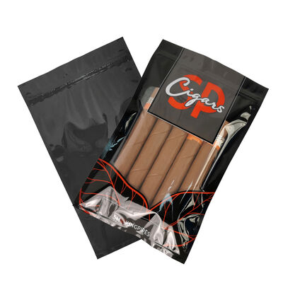 Ziplock Tasarımı Gıda derecesi TPU ve PE'yi içeren hafif ve kompakt puro humidor torbaları dayanıklı ve puro depolamasını sağlar