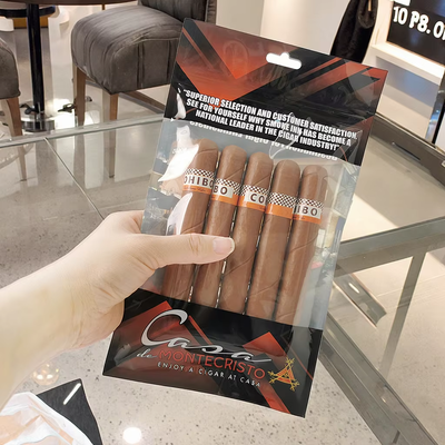 0.09mm Malzemeler İçerideki Nem Tablosu ile Sigara Humidor Torbaları Sigaranın Korunması İçin Tasarlanmış Özel Renk Seçenekleri