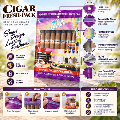 Humidity Sheet Inside Cigar Humidifier Bag Featuring MOPP PE Material Structure Ensuring Stable Humidity Levels for Cigars
