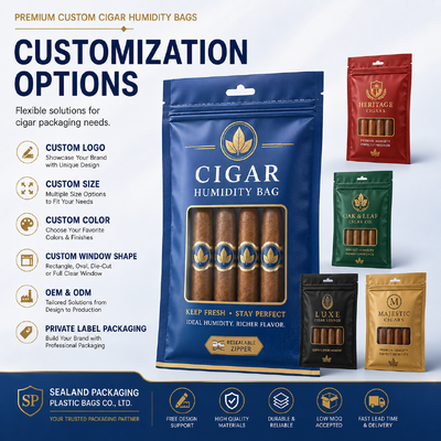 Cigar Humidor Bags Small Size Options Designed For Humidity Retention And Convenient Portability