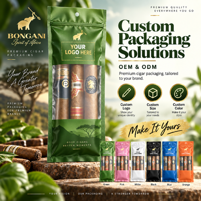 Nem Levhası İçeren, 5 Puro Saklamak İçin Uygun, Optimum Koşulları Koruyan Küçük Boy Puro Humidor Çantaları