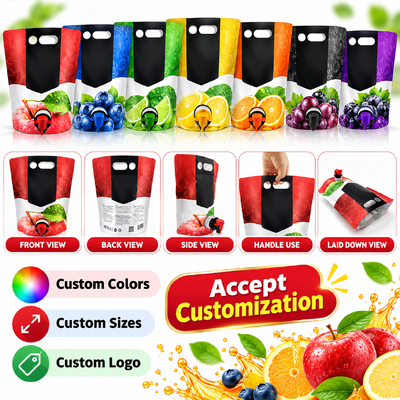 Stand up spout pouch bag with PET AL NY PE or custom material structures providing durable flexible packaging solutions