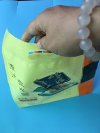 Özel Şeker Atıştırmalıkları İlaç Ambalajı Poli Çantalar, Plastik Ambalaj Torbaları Askı delikli Lamine Fermuarlı Çantalar