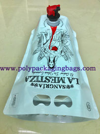 Meyve Suyu Sıvı Paketleme PE 1.5L Bacalı / Tıkaçlı Ayakta Kese