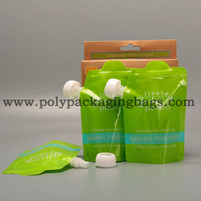 Yeniden kapatılabilir 150ml 200ml 100mic Meyve Suyu Kapaklı Ayakta Duran Emzikli Kese