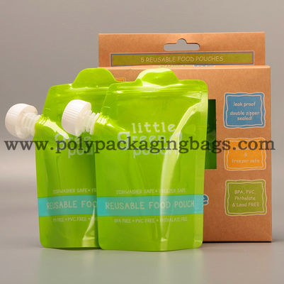 Yeniden kapatılabilir 150ml 200ml 100mic Meyve Suyu Kapaklı Ayakta Duran Emzikli Kese