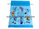 Cartoon Plastic Drawstring Storage Bag for Towel Underwear Sock