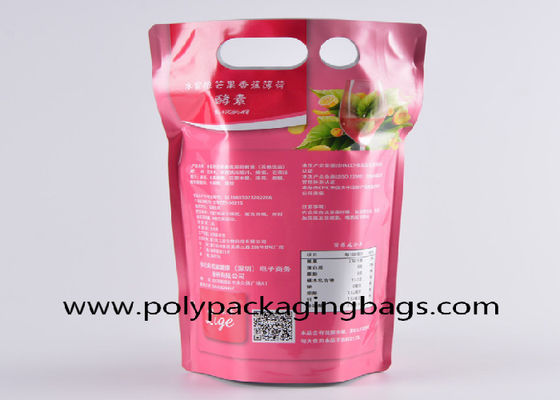 1.5L 2L 3L 5L 10L Alüminyum Kaplı Kelebek Vana BIB Kırmızı Şarap Torbası Vitop Zeytinyağlı BiB Torbası Vanalı Stand Up Torba
