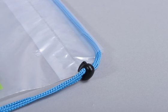 8kgs Yük LDPE Tek Omuz Plastik İpli Çanta Beyaz Şeffaf PE Seyahat Çantası Özel İpli Çanta