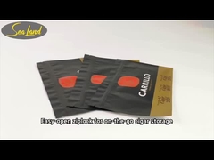 Siyah Klasik Nemlendirici Taze Sigara Humidor Torbaları Boyutu W140xL250mm