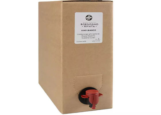 Şarap İçecek İçin Kutuda 20 Litre Plastik Ambalaj Aseptik BIB Çanta