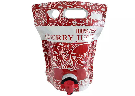 Kelebek Musluk / Tıkaçlı Büyük Kapasiteli Stand Up Taze Meyve Suyu Musluğu Kılıfı