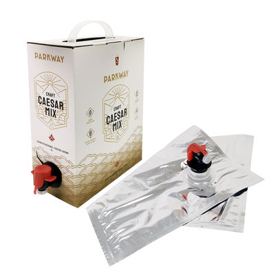 Özel 1L 1.5L 2 Litre 3L 5L 96OZ BIB TORBA Tek Kullanımlık Torba Kutuda ÇayMeyve Suyu Kahve Paket Servis Kağıt Kutu Ambalajı Dağıtıcı ile