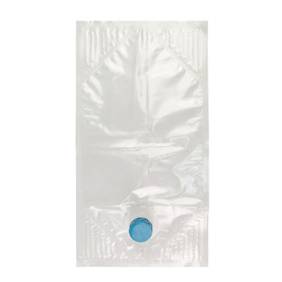 İçecek 10L BIB Çantası Kutuda Naylon Sıvı Çantası Yüksek Vuruşlu Yüzüklü Valf Aseptik Çanta Paketleme için