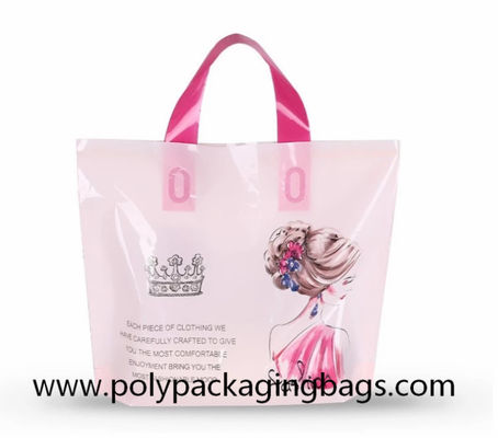 Yumuşak Döngü Saplı 100 Mikron Plastik Alışveriş Poşetleri